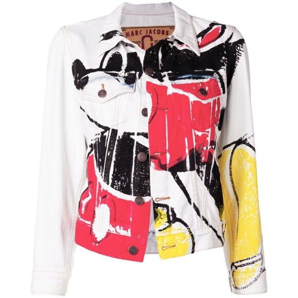 Marc Jacobs Mickey Mouse Denim Jacket. XL. NWT - Picture 1 of 9